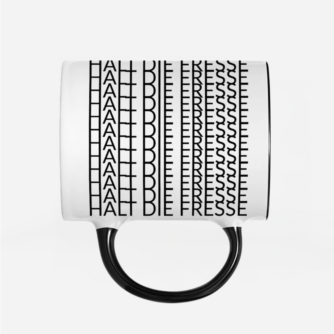 Tasse Undercover Halt die Fresse - Schwarzer - Kaffee