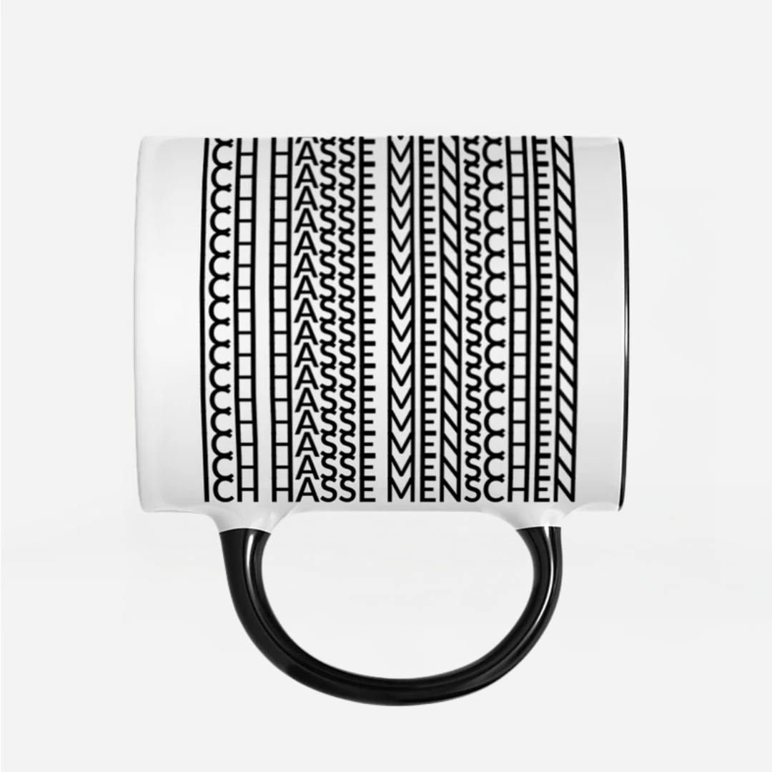 Tasse Undercover Ich hasse Menschen - Schwarzer - Kaffee