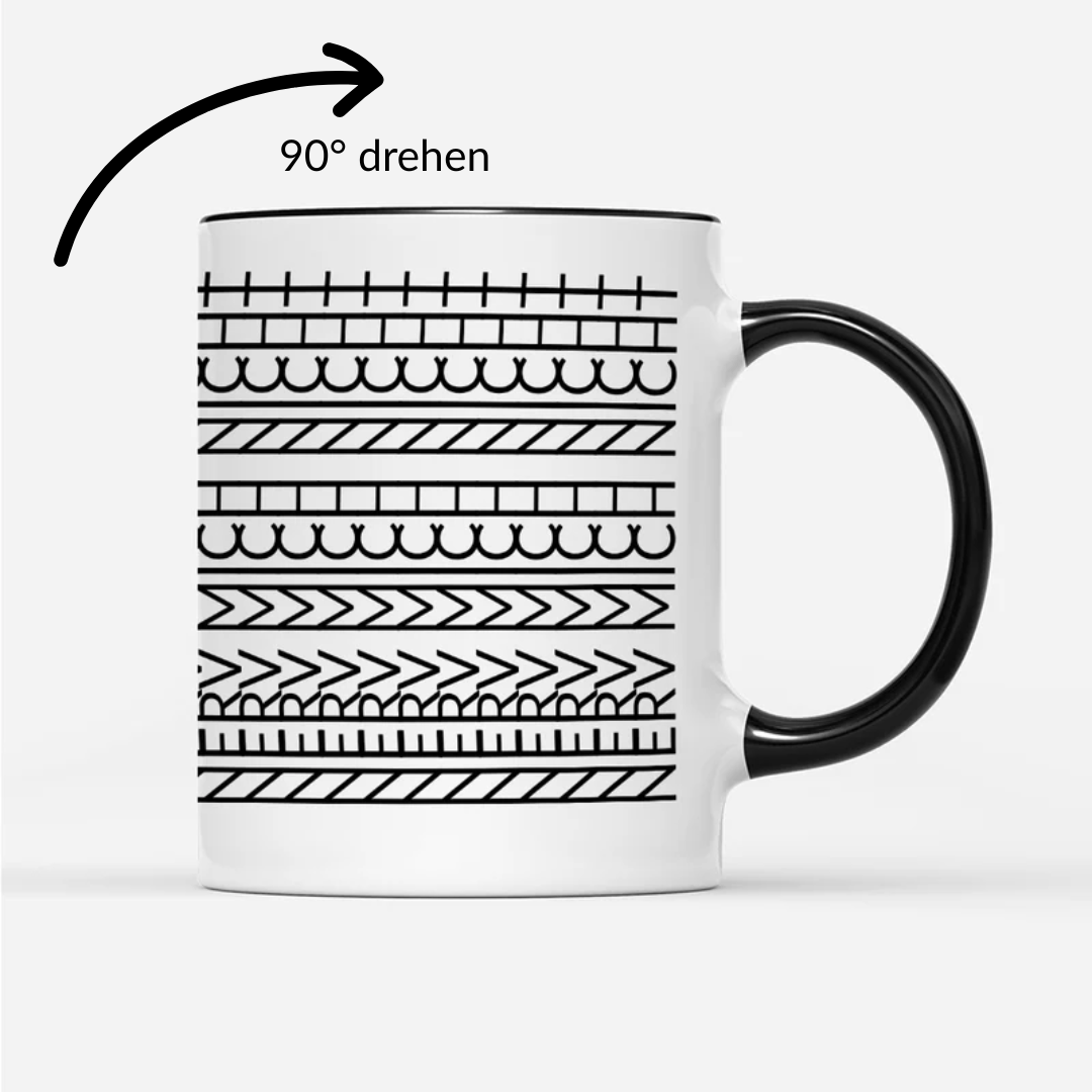 Tasse Undercover Nerv mich nicht - Schwarzer - Kaffee