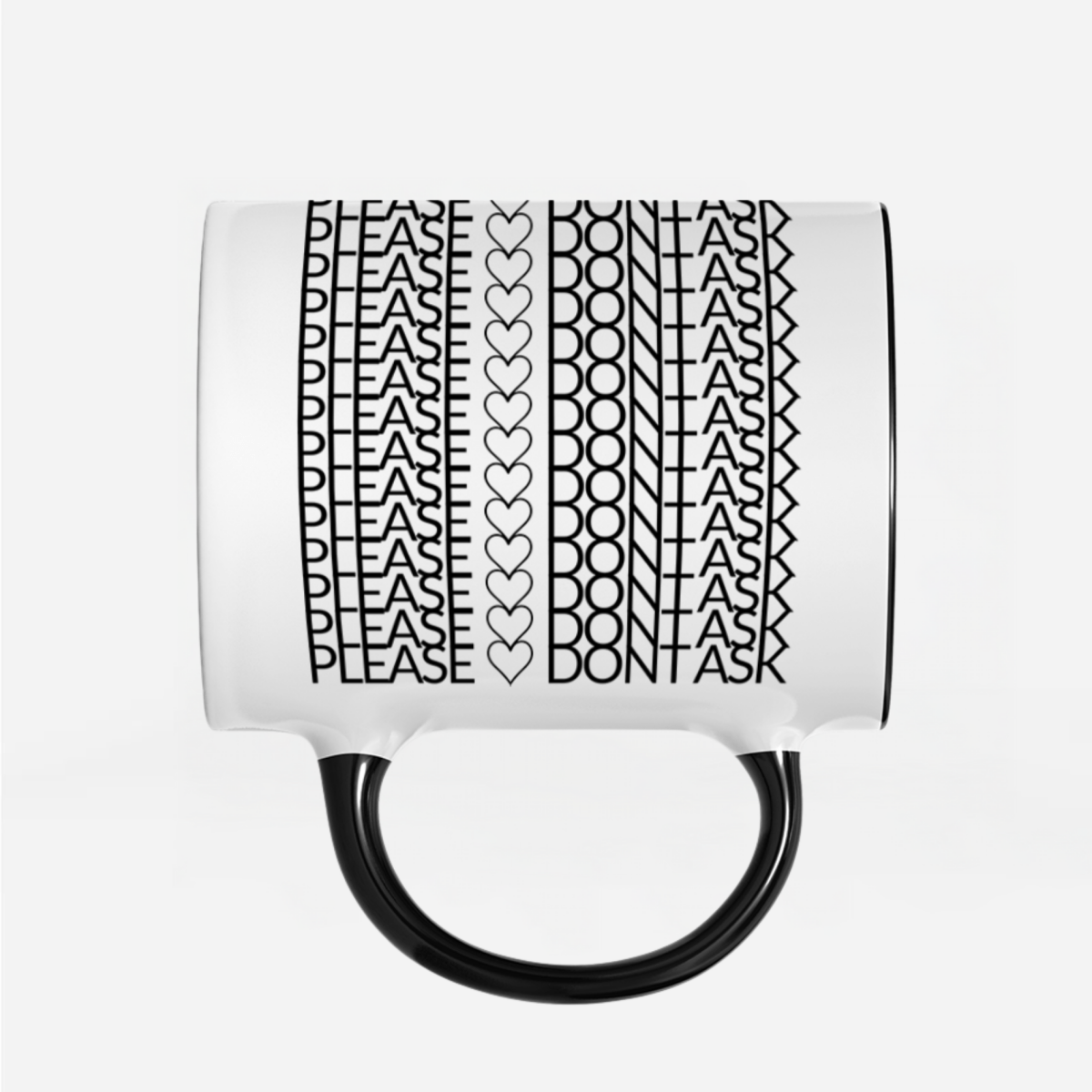 Tasse Undercover Please don´t ask - Schwarzer - Kaffee