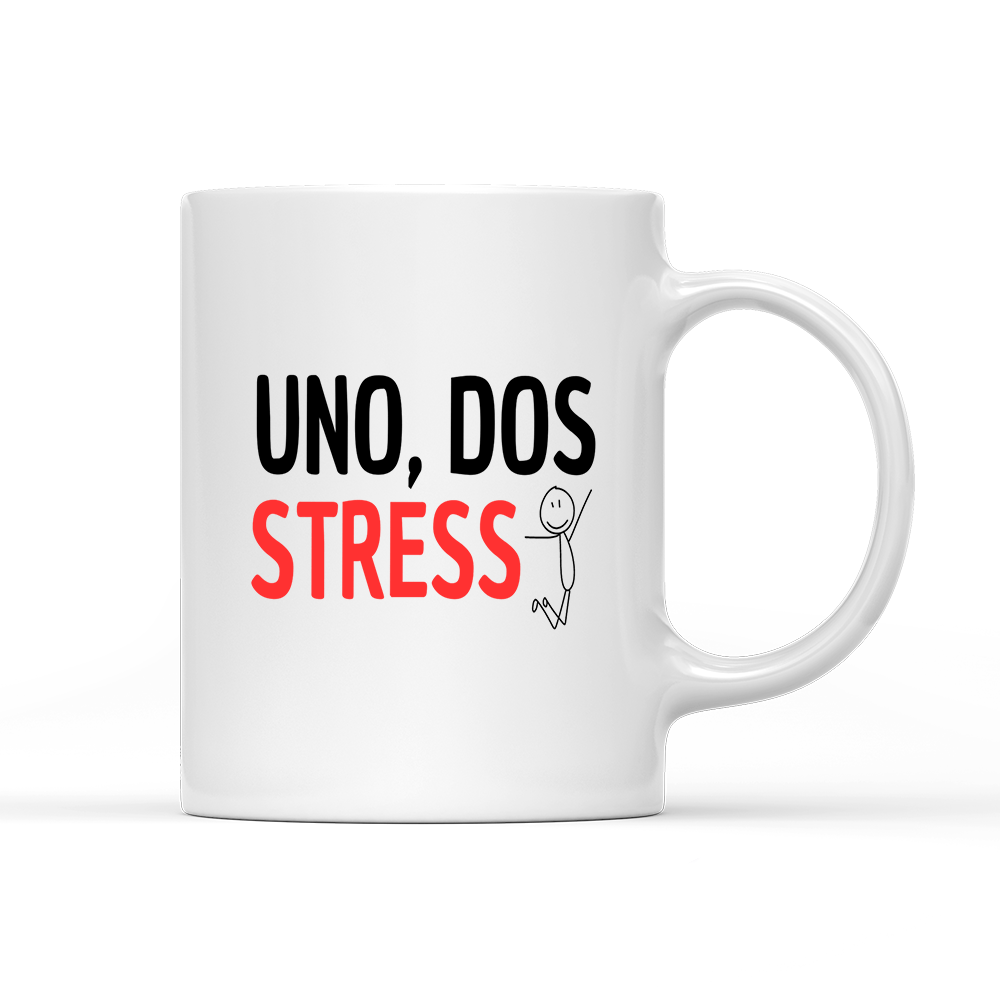 Tasse UNO, DOS STRESS - Schwarzer - Kaffee