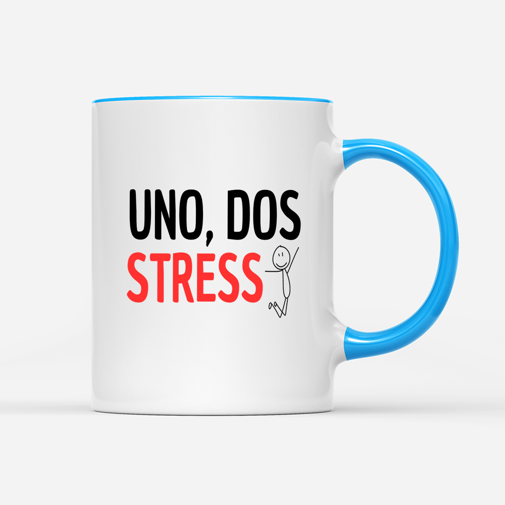 Tasse UNO, DOS STRESS - Schwarzer - Kaffee