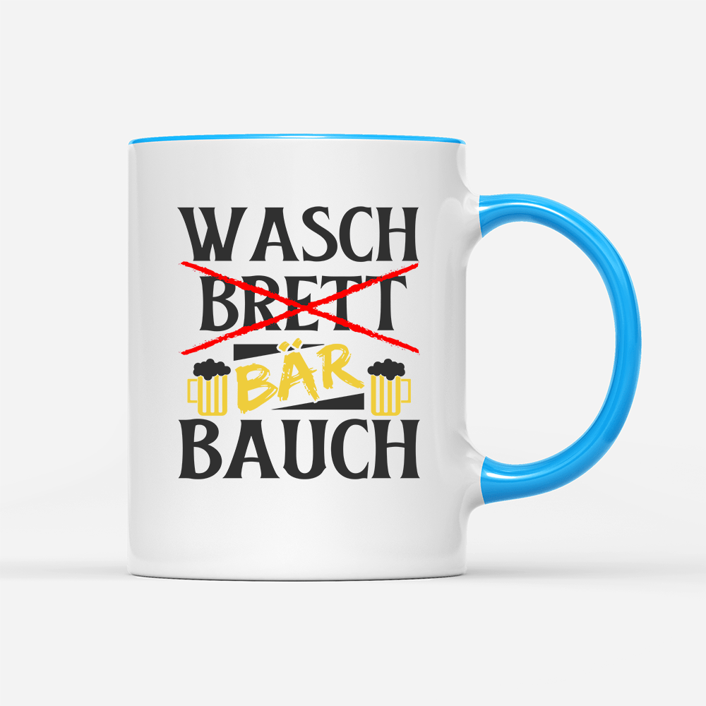 Tasse Wasch Bär Bauch - Schwarzer - Kaffee
