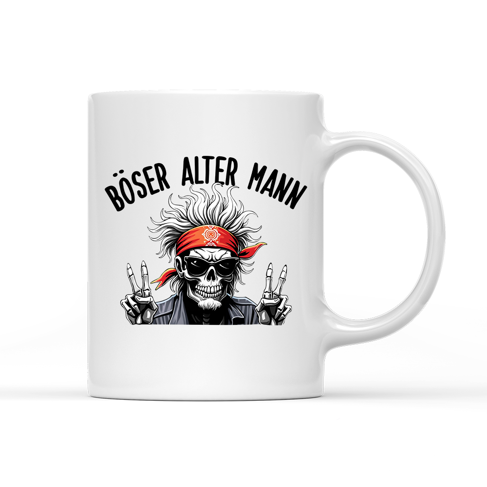 Tasse Böser alter Mann