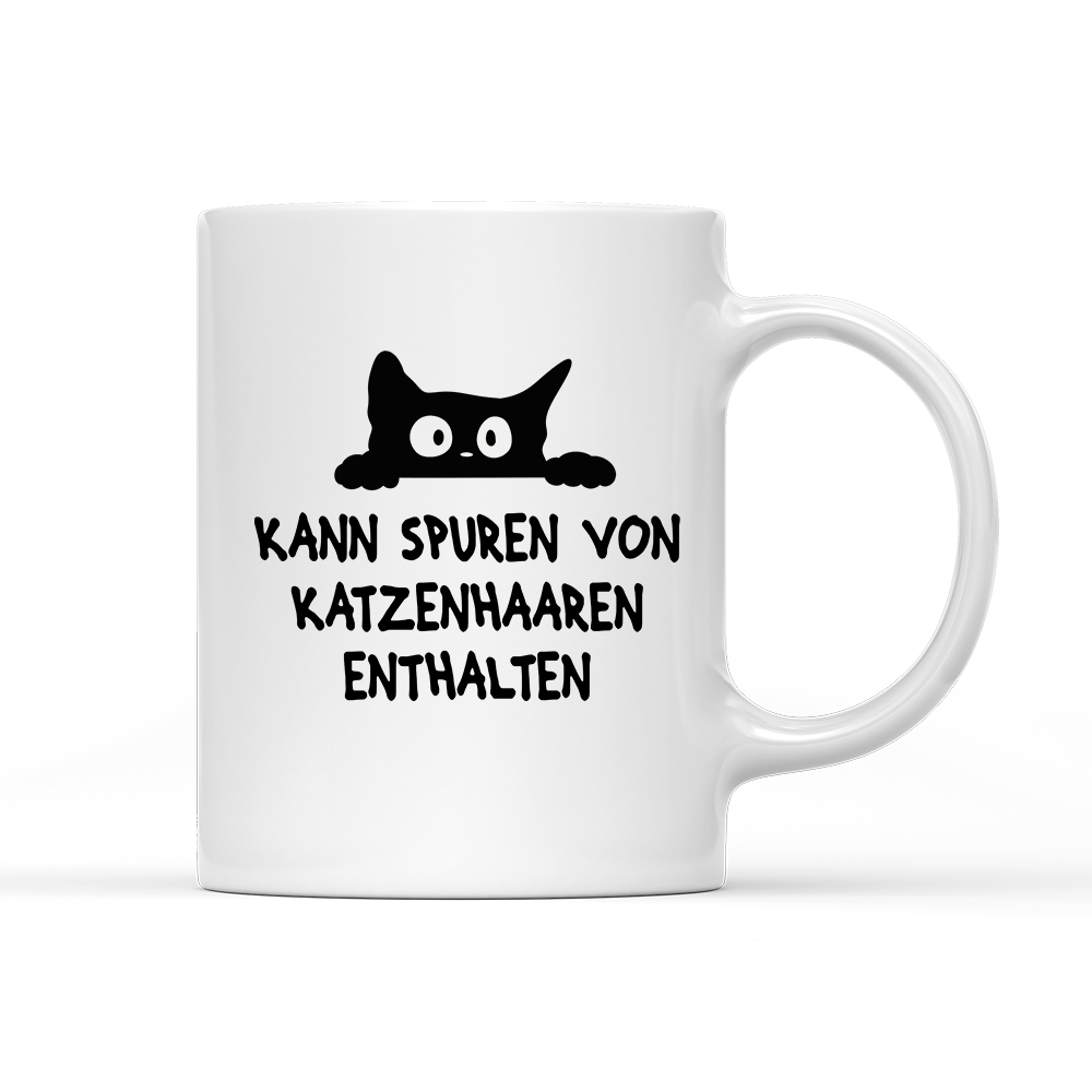 Tasse Kann spuren von Katzenhaaren enthalten