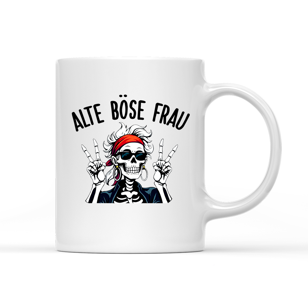 Tasse Alte böse Frau