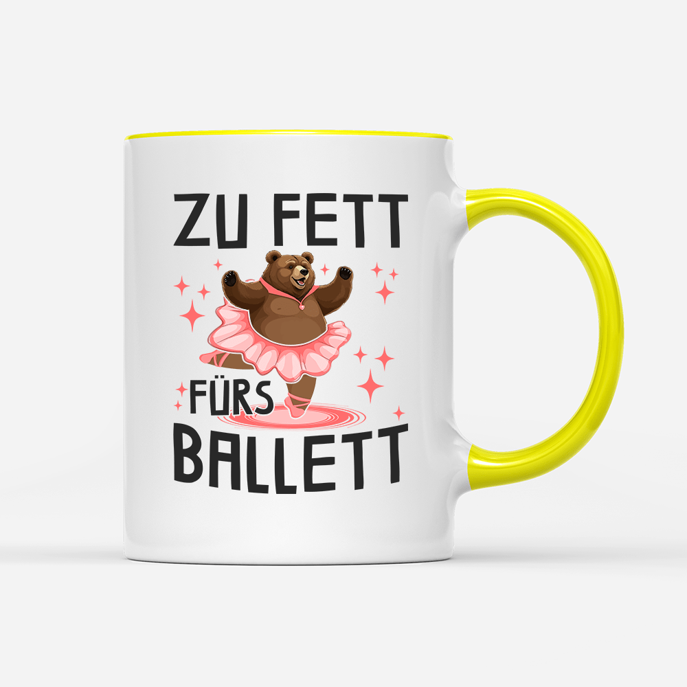 Tasse Zu fett fürs Ballett - Schwarzer - Kaffee