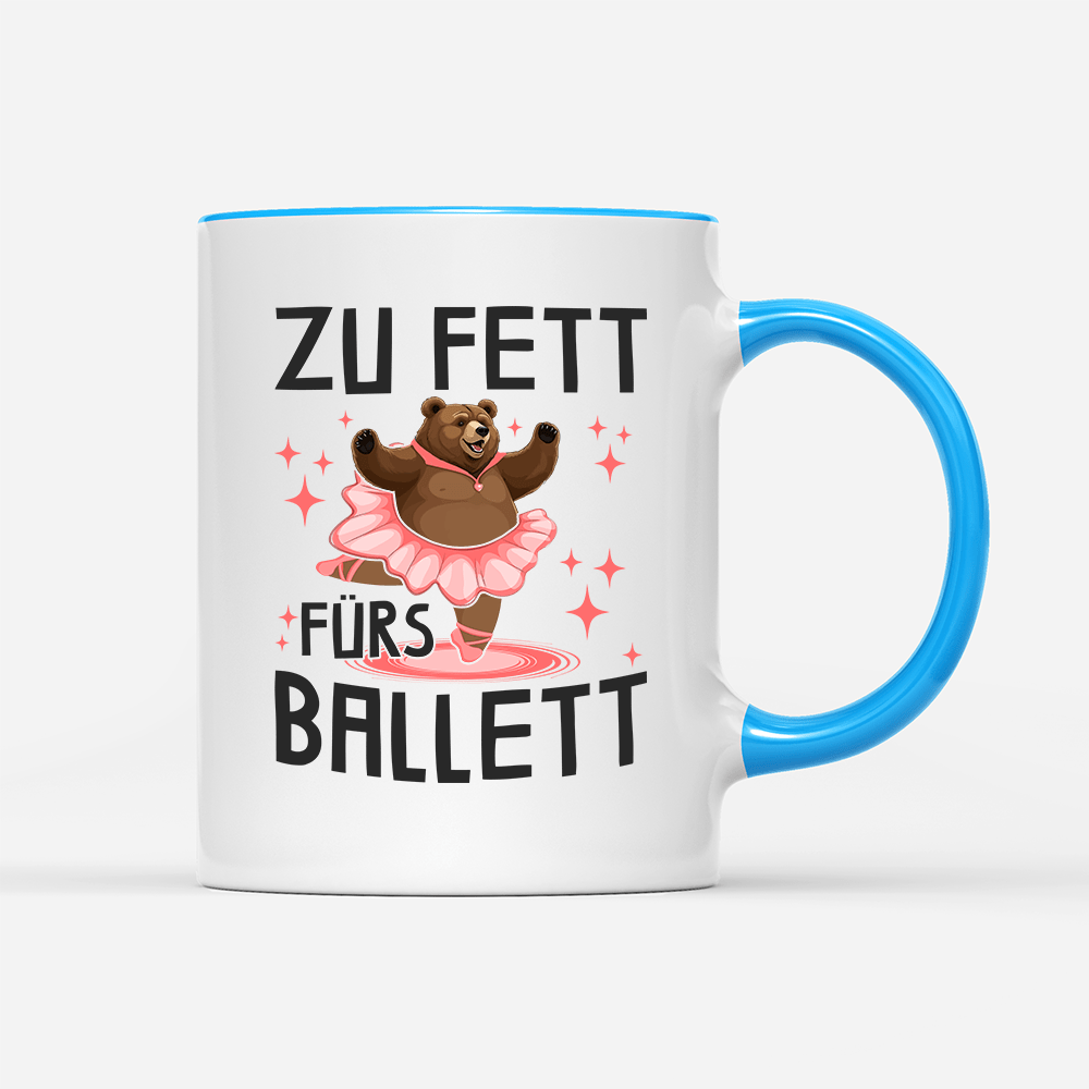 Tasse Zu fett fürs Ballett - Schwarzer - Kaffee