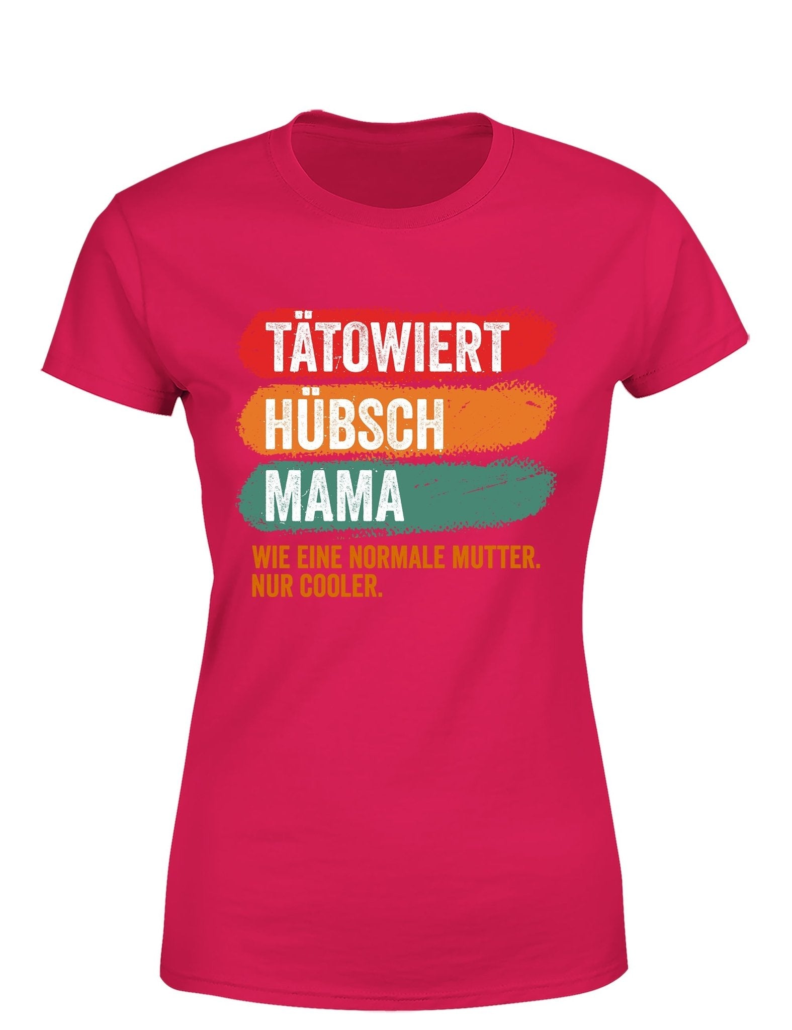 Tätowiert hübsch Mama Damen T-Shirt - tshirtladen - T-Shirt