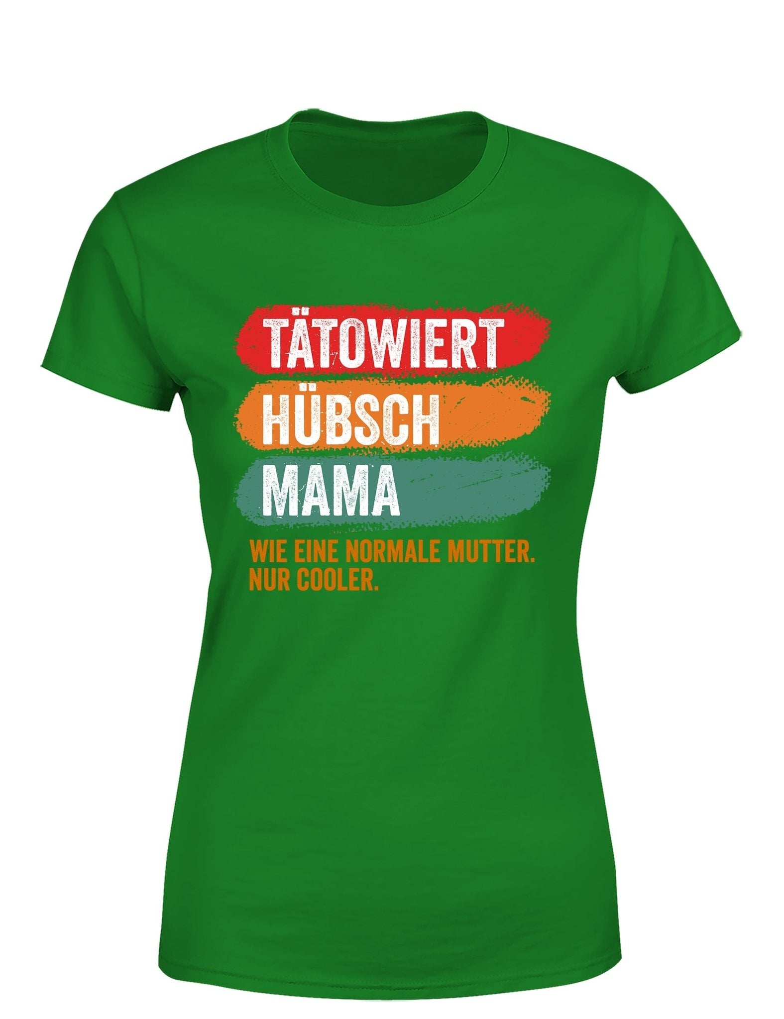 Tätowiert hübsch Mama Damen T-Shirt - tshirtladen - T-Shirt