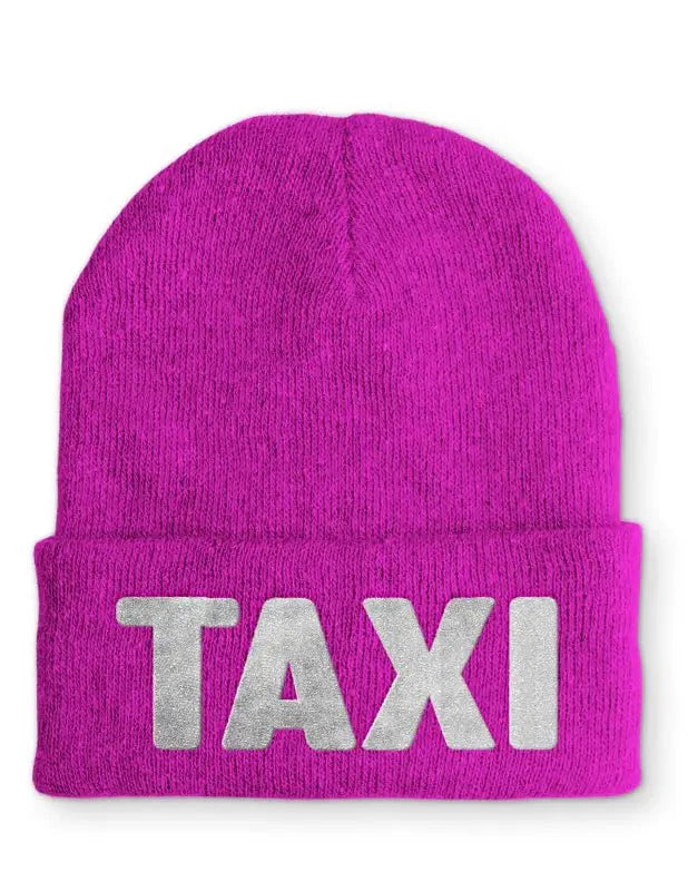 TAXI Statement Beanie Mütze mit Spruch - tshirtladen - Mütze
