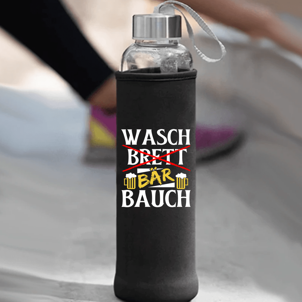 Trinkflasche Wasch Bär Bauch - Schwarzer - Kaffee