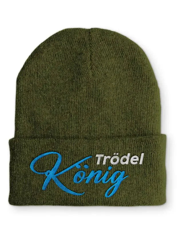 Trödel König Statement Beanie Mütze mit Spruch - tshirtladen - Mütze