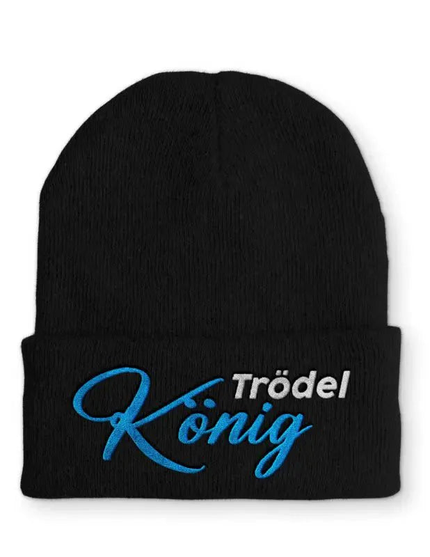 Trödel König Statement Beanie Mütze mit Spruch - tshirtladen - Mütze