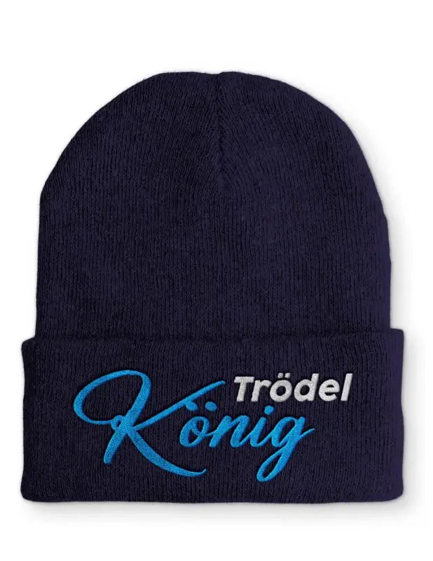 Trödel König Statement Beanie Mütze mit Spruch - tshirtladen - Mütze