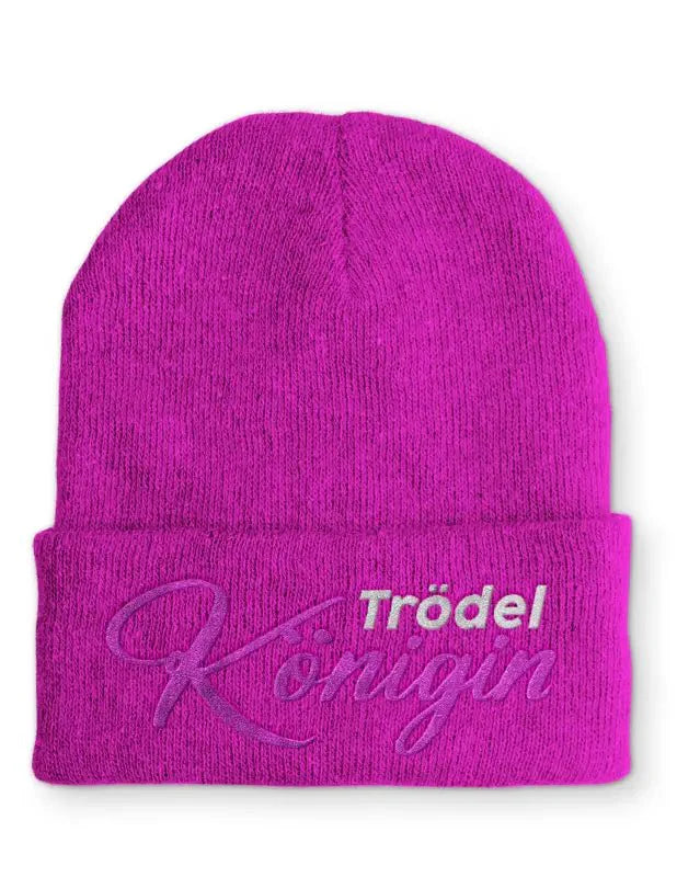 Trödel Königin Statement Beanie Mütze mit Spruch - tshirtladen - Mütze