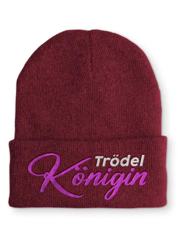 Trödel Königin Statement Beanie Mütze mit Spruch - tshirtladen - Mütze
