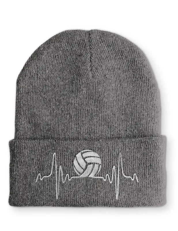 Volleyball Herzschlag Statement Beanie Mütze mit Spruch - tshirtladen - Mütze