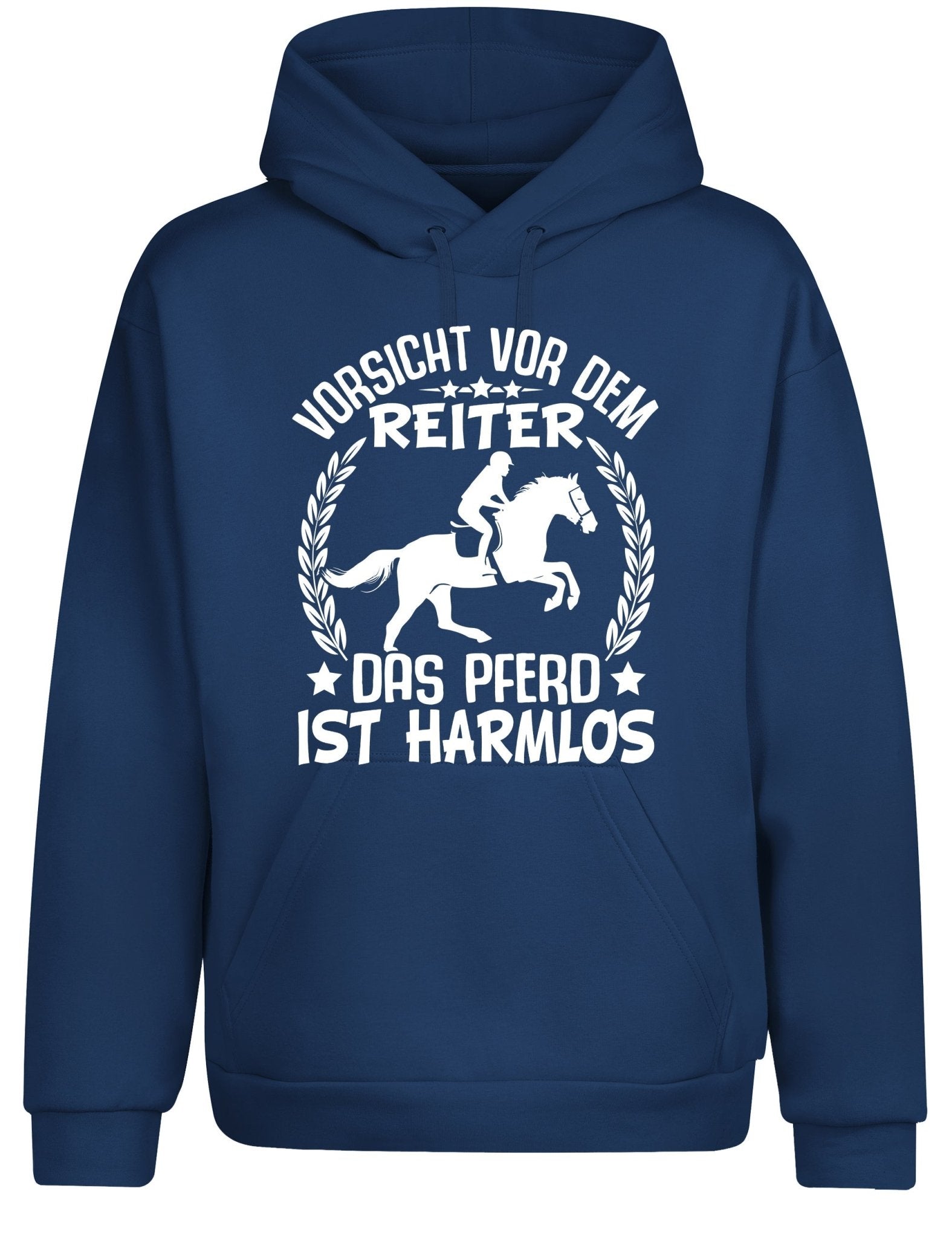 Vorsicht vor dem Reiter Hoodie Kapuzenpullover Unisex - tshirtladen - Hoodie