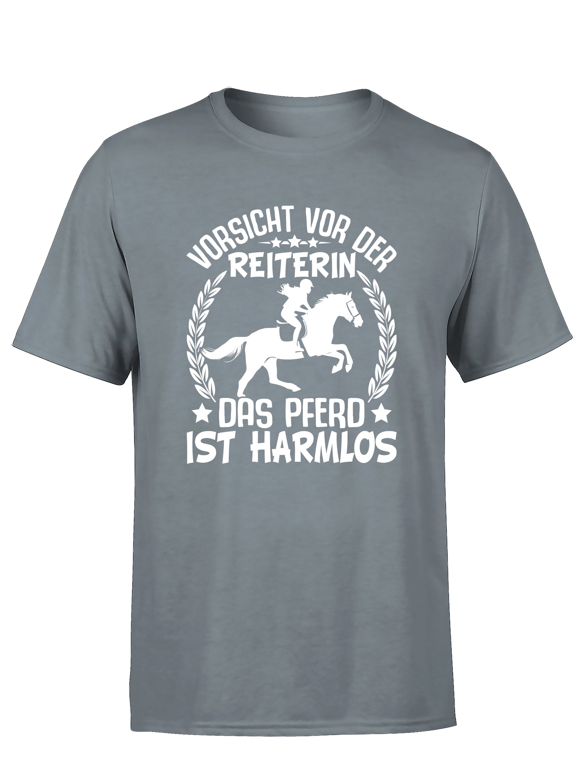 Vorsicht vor der Reiterin Herren T-Shirt