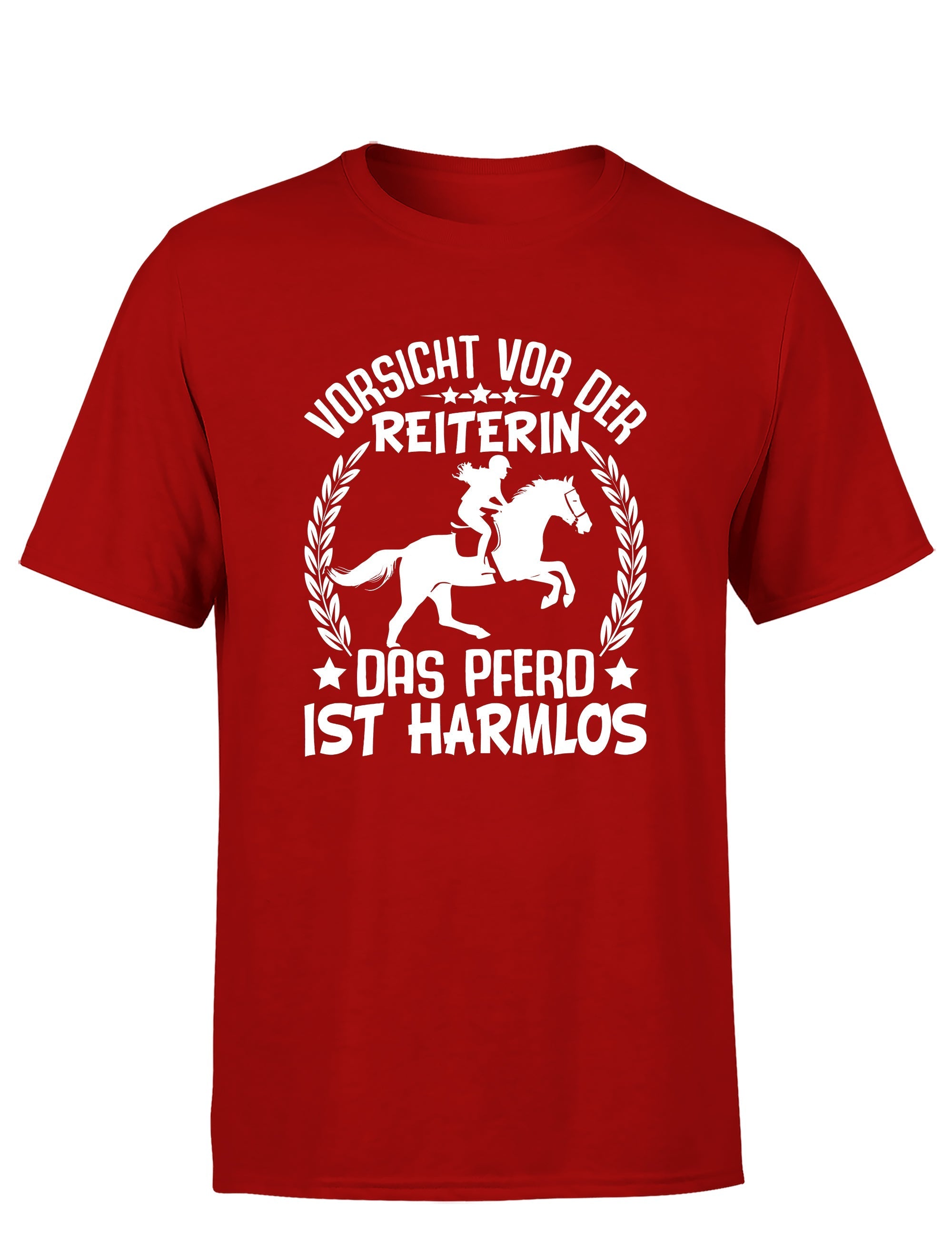 Vorsicht vor der Reiterin Herren T-Shirt