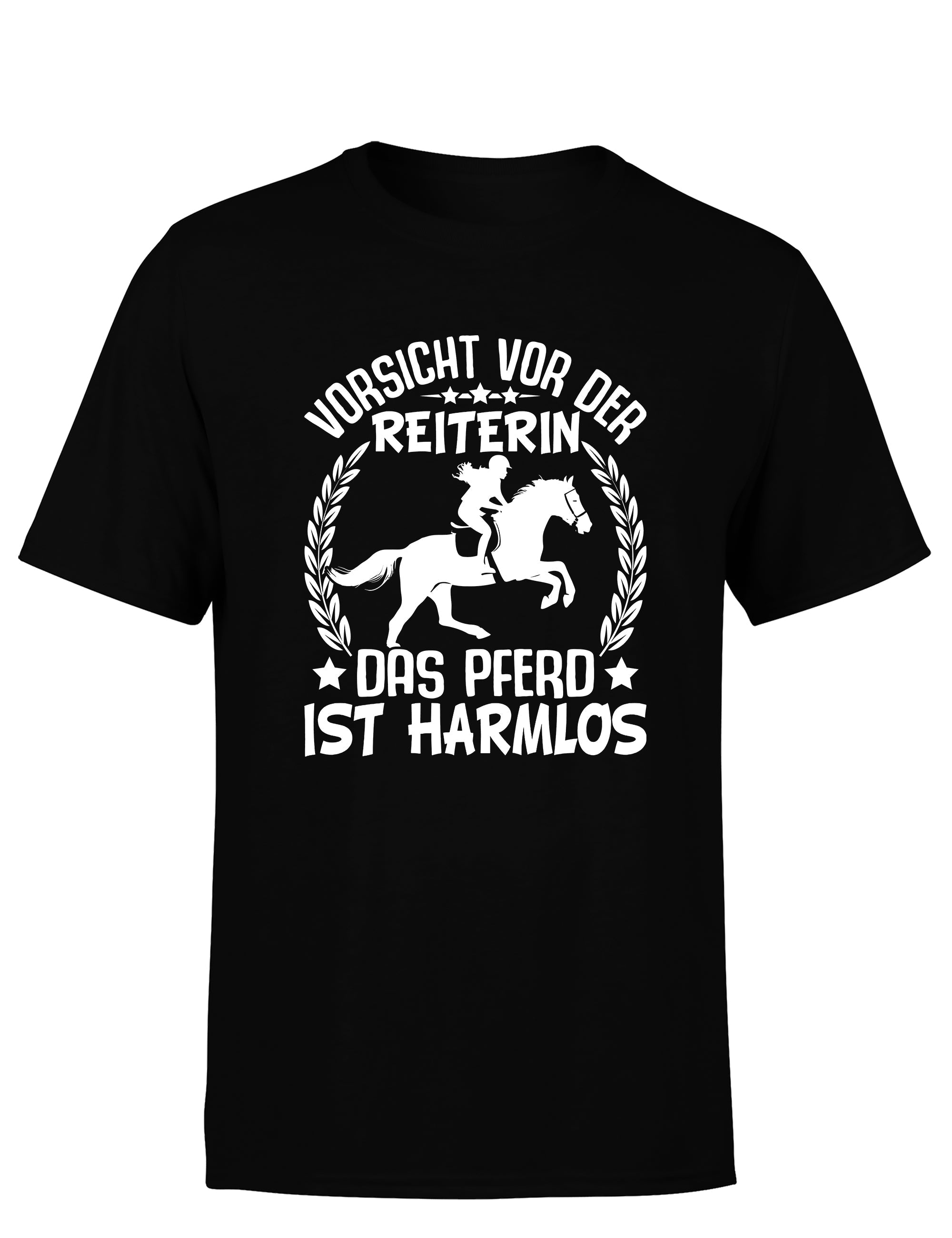 Vorsicht vor der Reiterin Herren T-Shirt