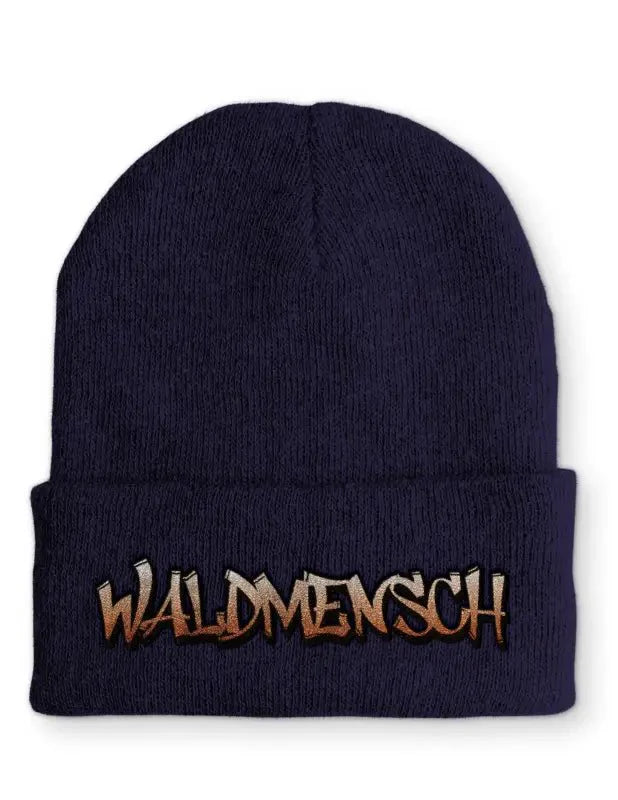 Waldmensch Statement Beanie Mütze mit Spruch - tshirtladen - Mütze