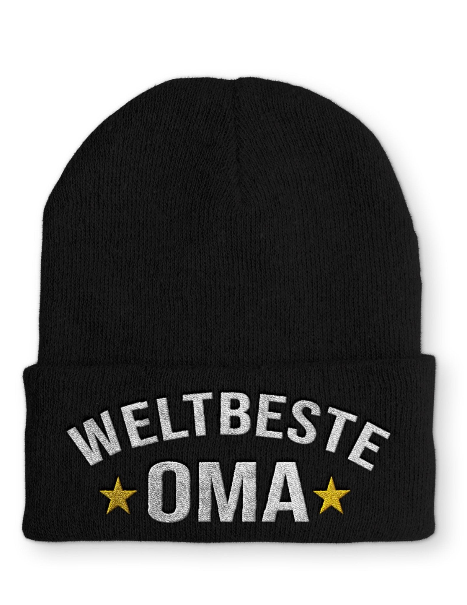Weltbeste Oma Beanie Mütze mit Spruch - tshirtladen - Mütze