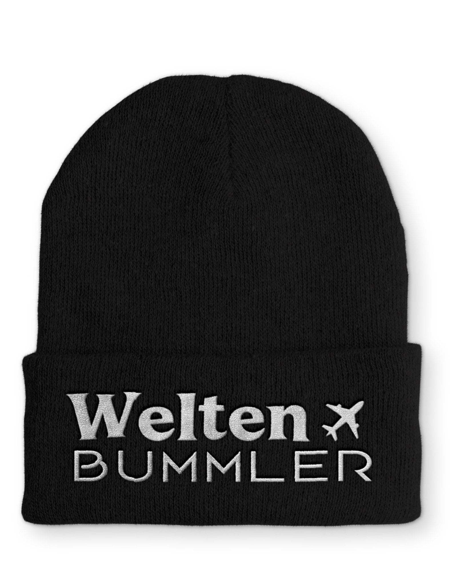 Welten Bummler Beanie Mütze mit Spruch - tshirtladen - Mütze
