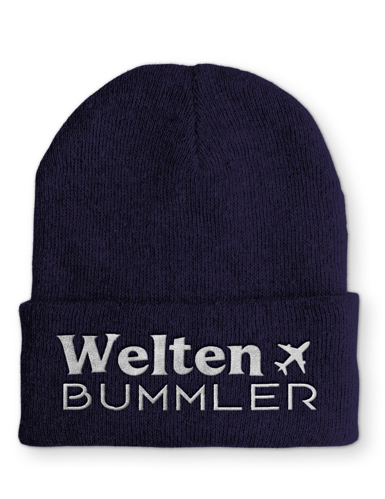 Welten Bummler Beanie Mütze mit Spruch - tshirtladen - Mütze