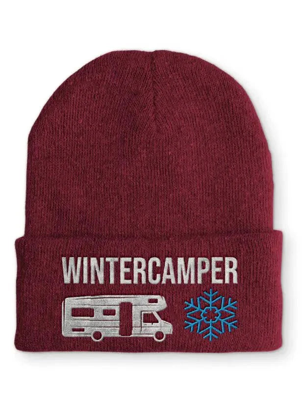 Wintercamper Statement Beanie Mütze mit Spruch - tshirtladen - Mütze