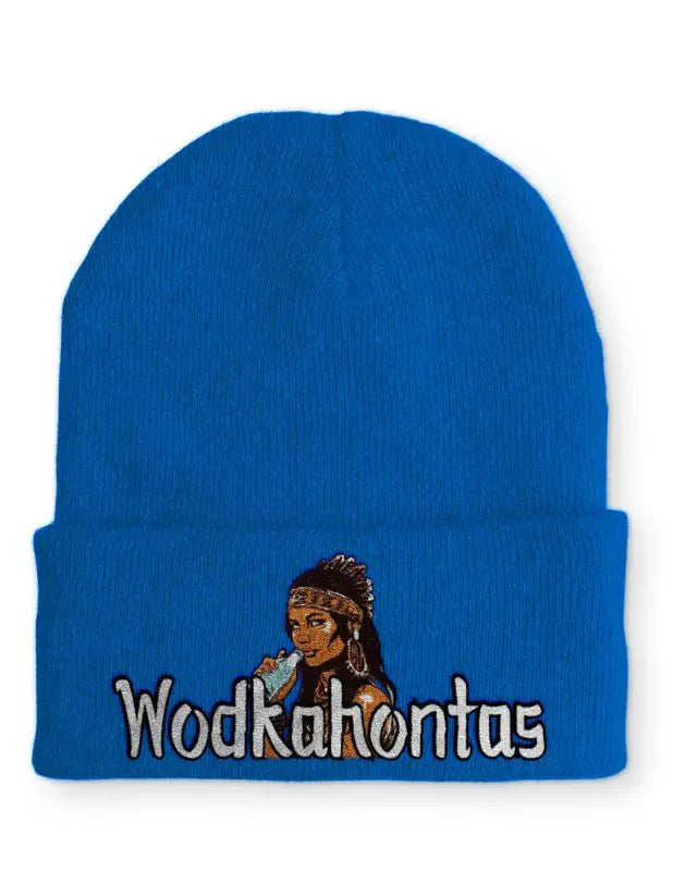 Wodkahontas Statement Beanie Mütze mit Spruch - tshirtladen - Mütze