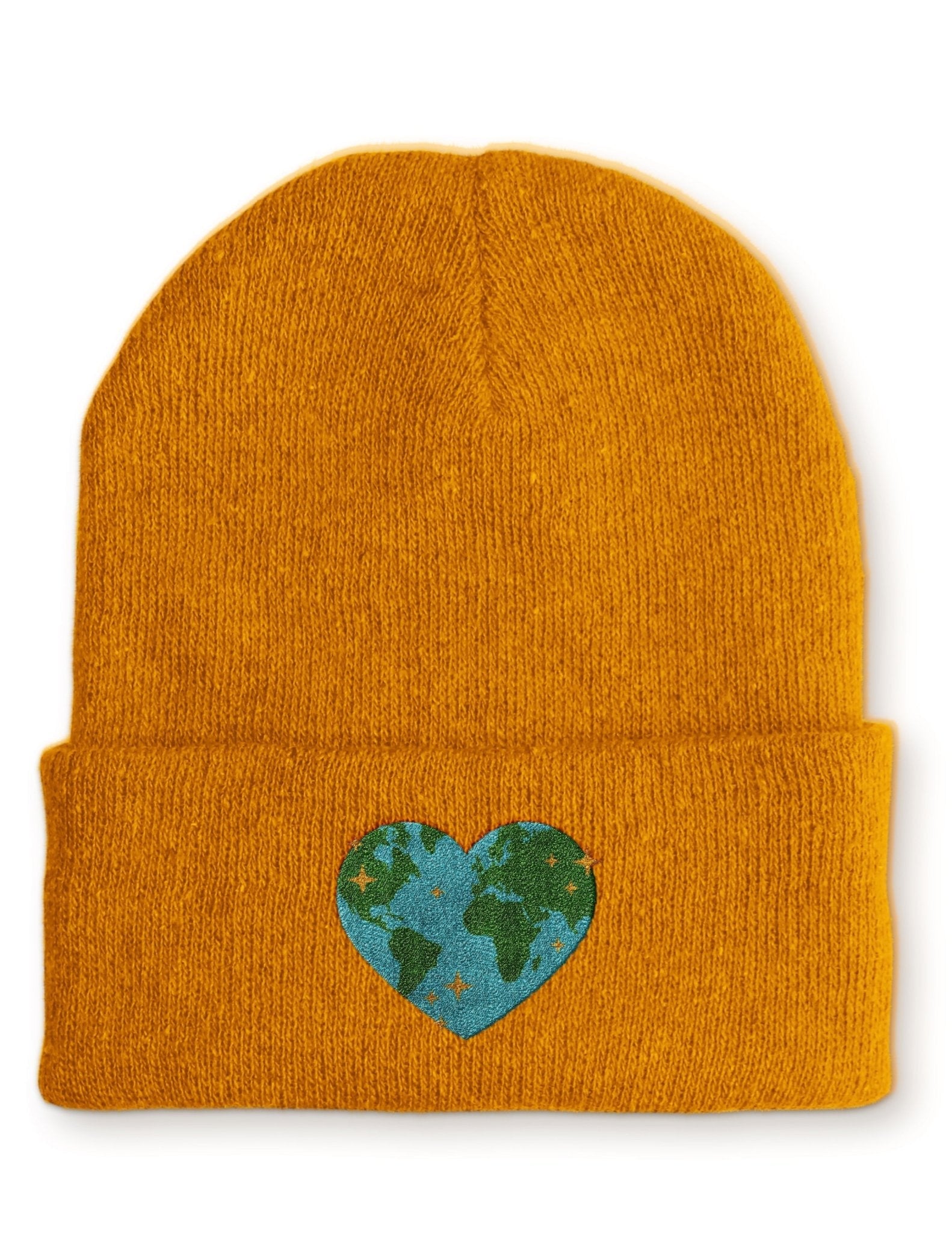 Worldmap Heart Beanie Mütze mit Spruch - tshirtladen - Mütze