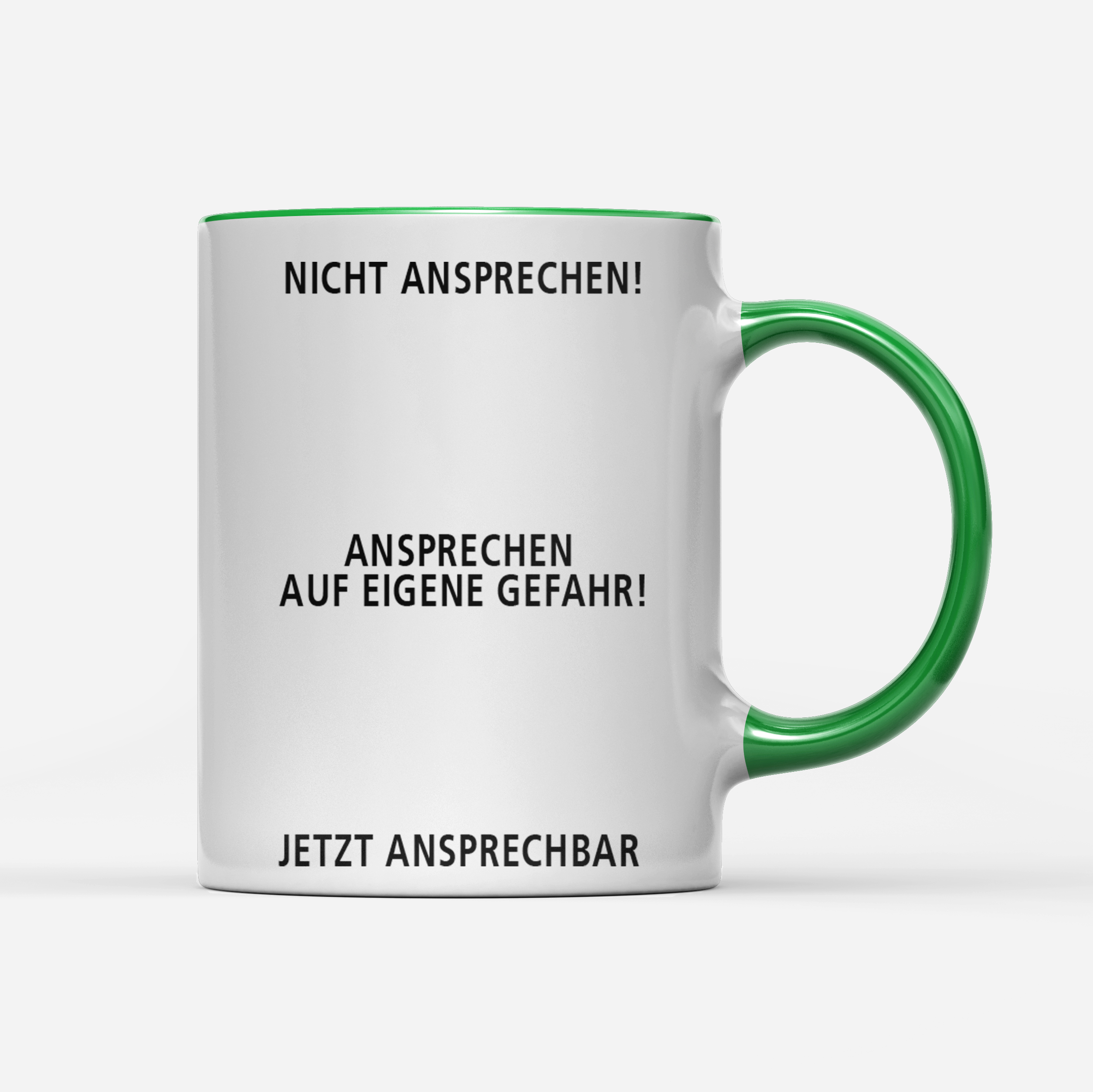 Tasse Nicht ansprechen