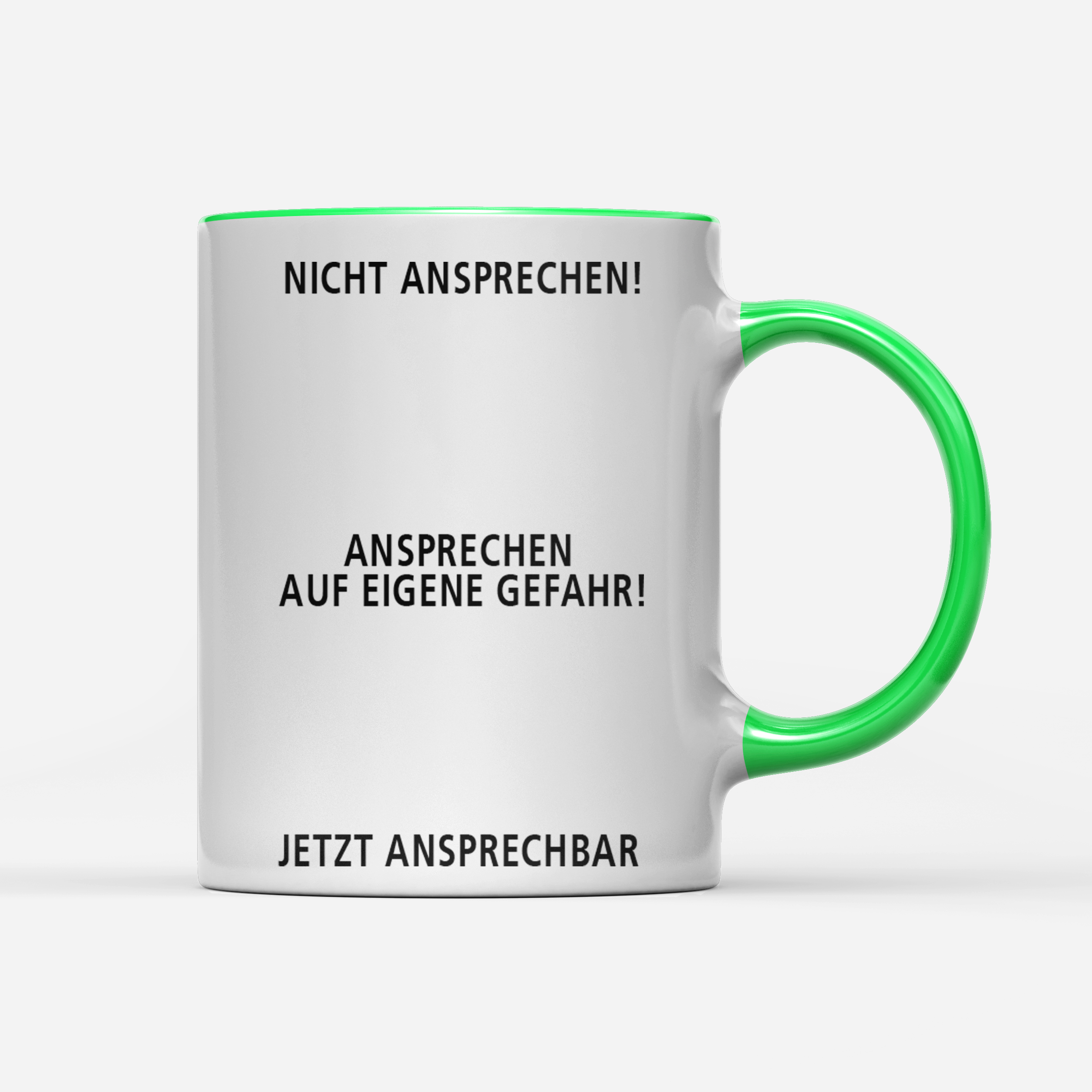 Tasse Nicht ansprechen