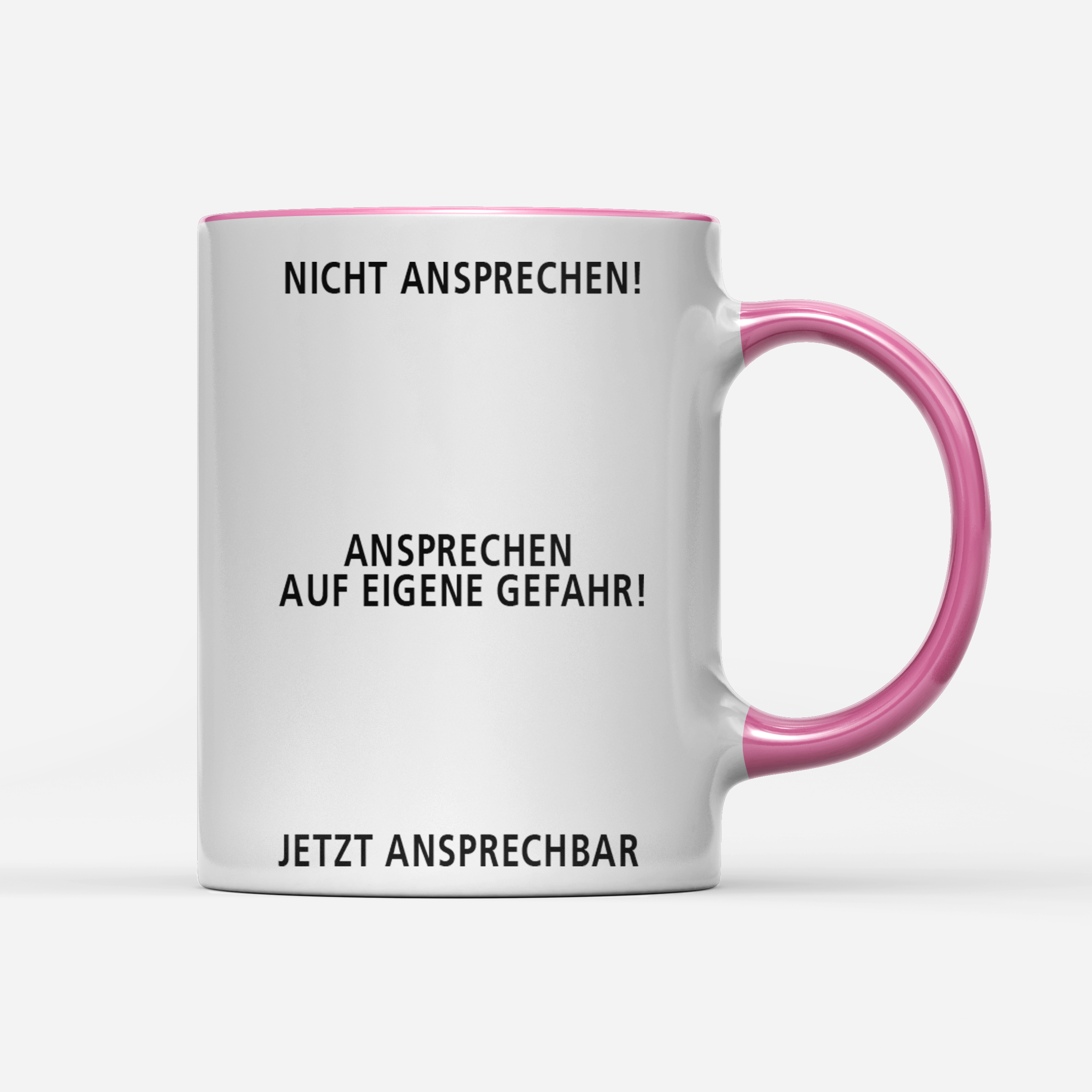 Tasse Nicht ansprechen