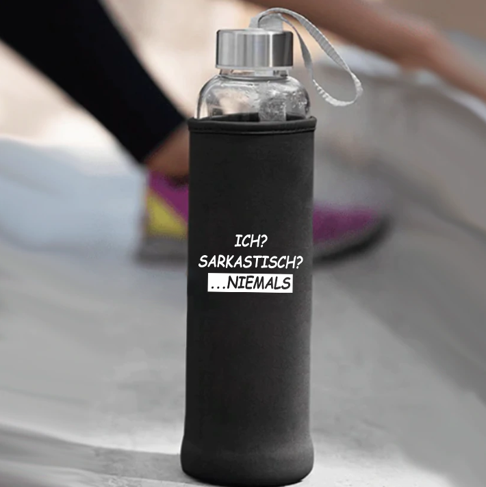 Ich sarkastisch niemals Trinkflasche 500ml