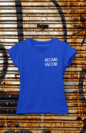 Damen T-Shirt Abstand halten Pocket Edition - Schwarzer - Kaffee