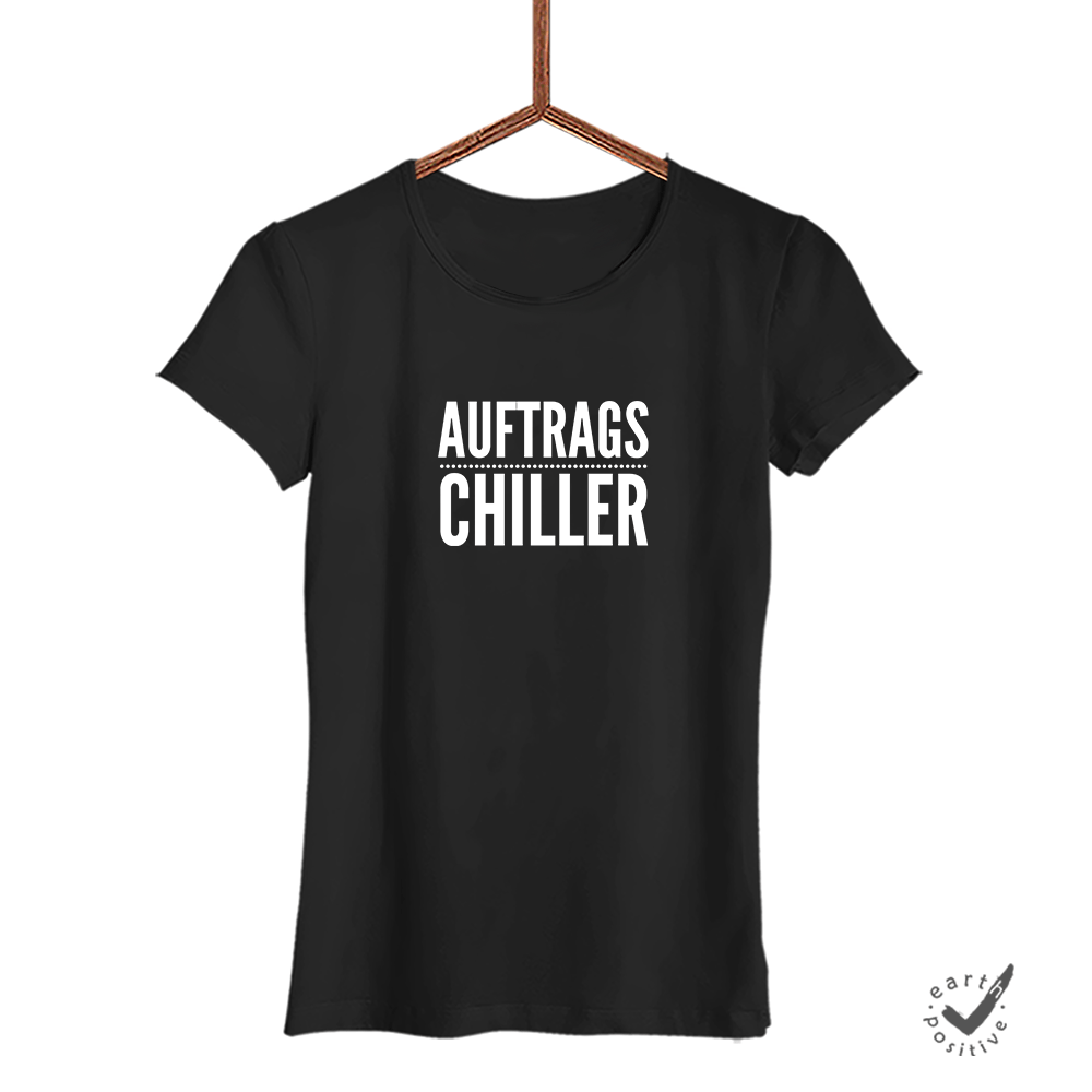 Damen T-Shirt Auftrags Chiller - Schwarzer - Kaffee