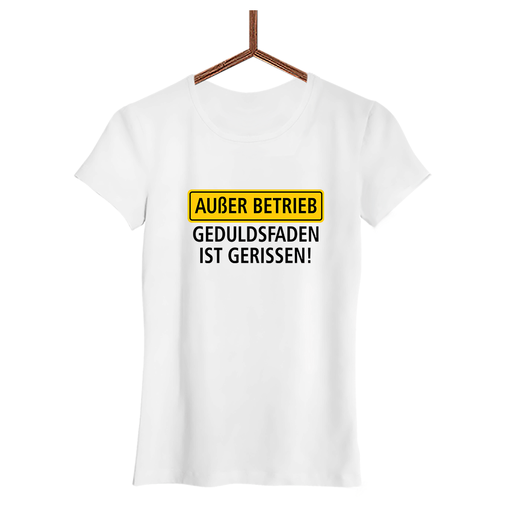 Damen T-Shirt Außer Betrieb - Schwarzer - Kaffee