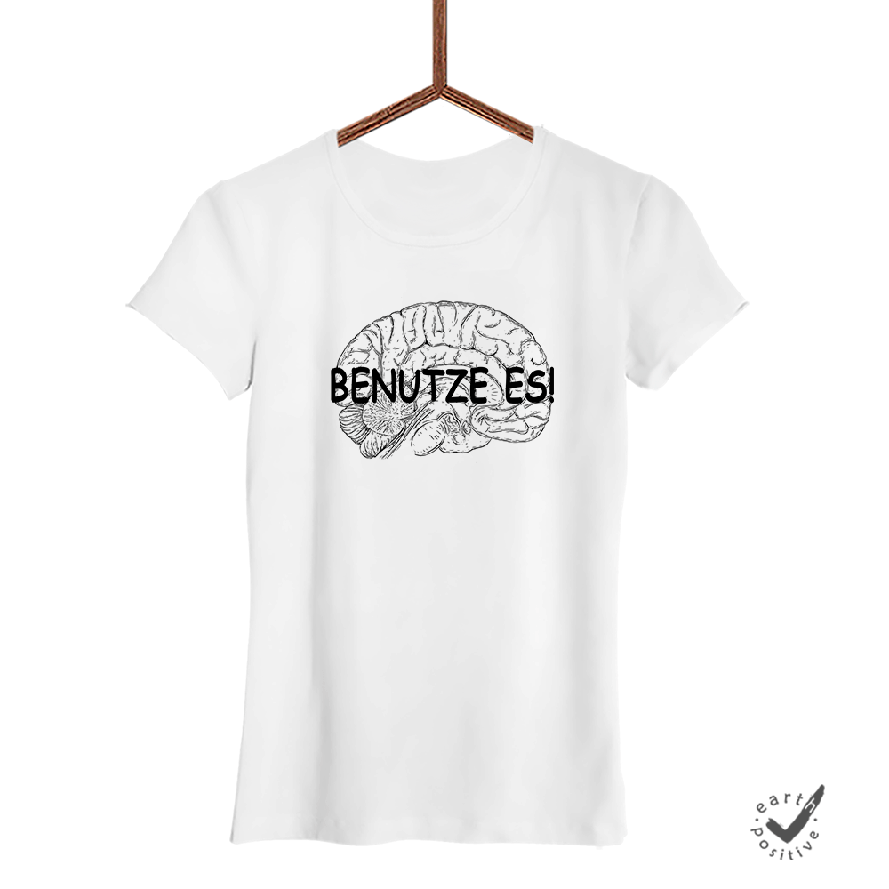 Damen T-Shirt Benutze Es - Schwarzer - Kaffee