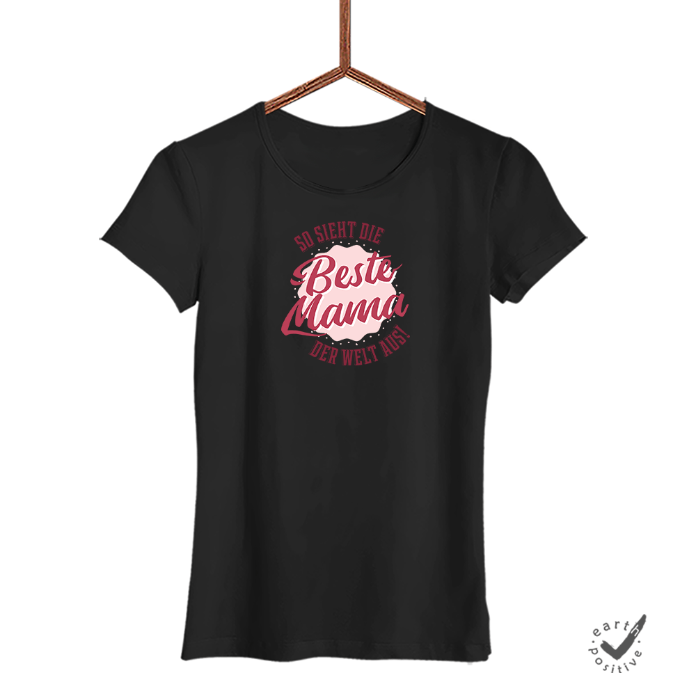 Damen T-Shirt Beste Mama der Welt - Schwarzer - Kaffee