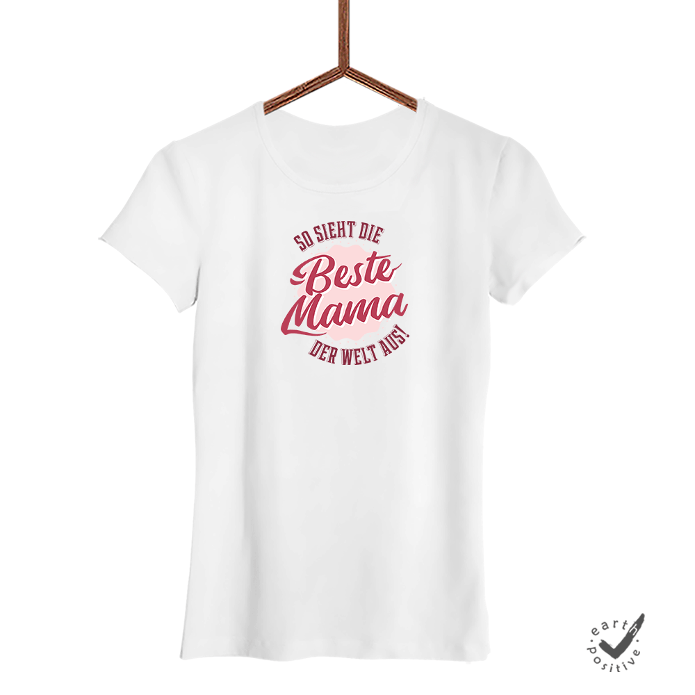 Damen T-Shirt Beste Mama der Welt - Schwarzer - Kaffee