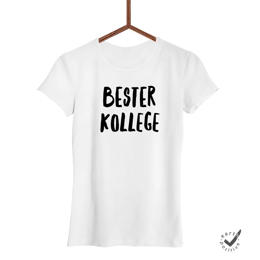 Damen T-Shirt Bester Kollege - Schwarzer - Kaffee