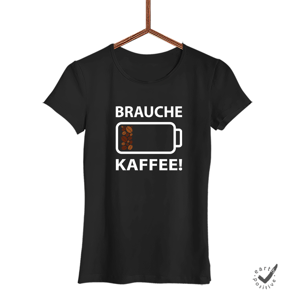 Damen T-Shirt Brauche Kaffee - Schwarzer - Kaffee
