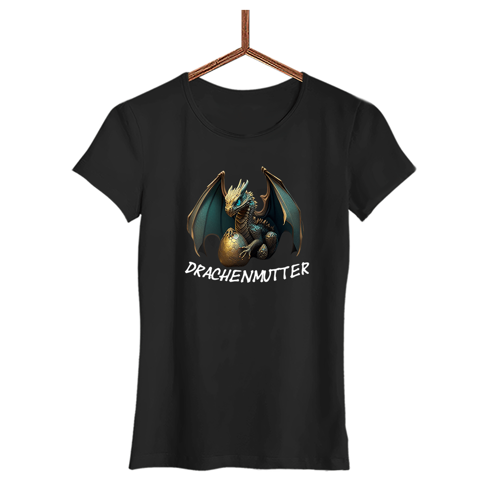Damen T-Shirt Drachenmutter - Schwarzer - Kaffee