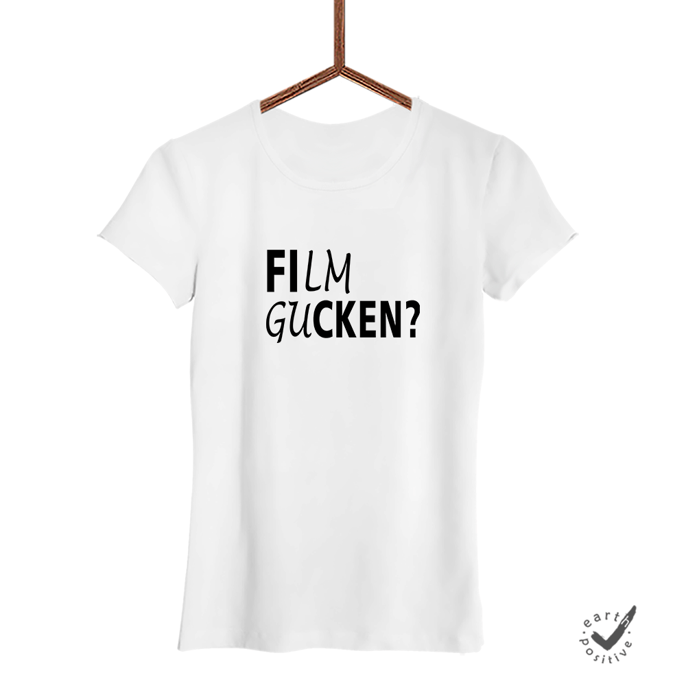 Damen T-Shirt Film gucken - Schwarzer - Kaffee