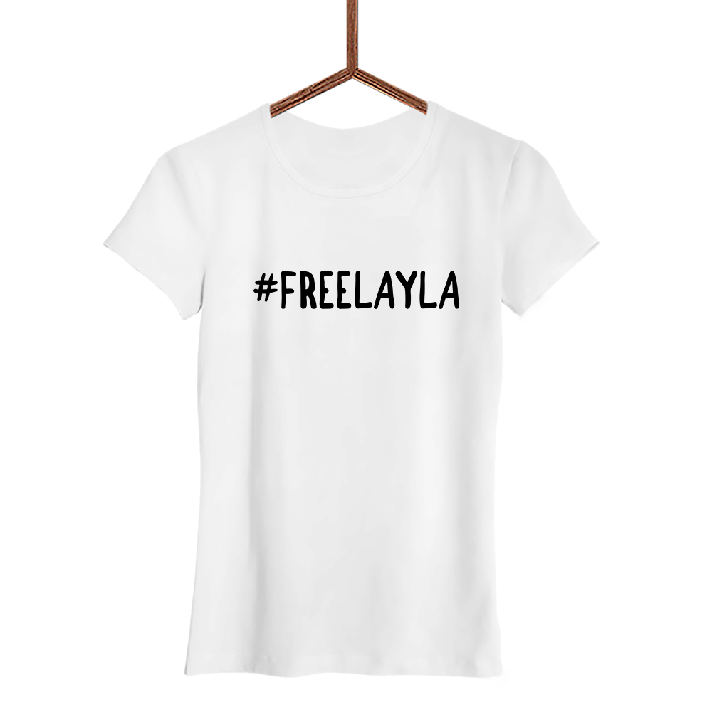Damen T-Shirt Freelayla - Schwarzer - Kaffee