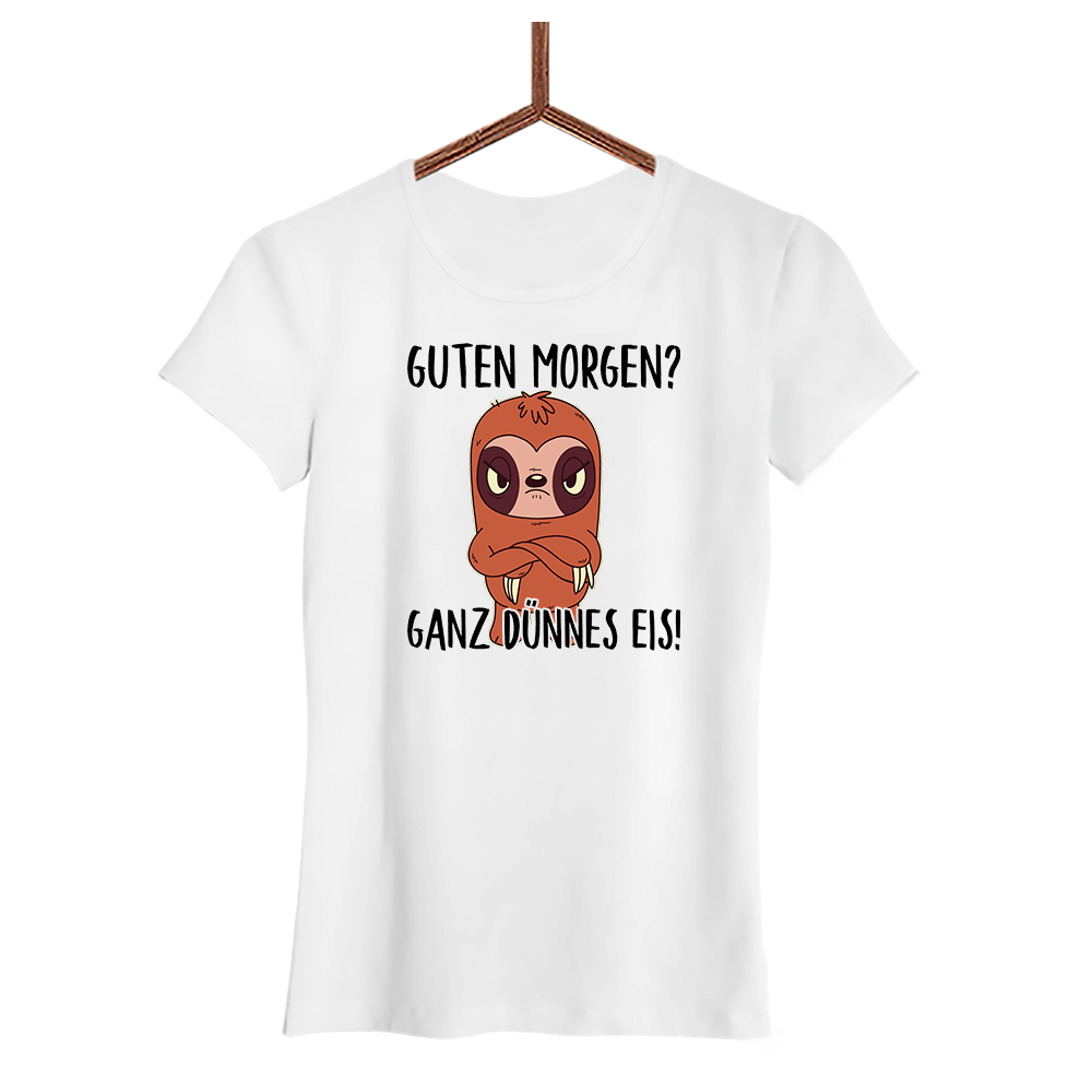 Damen T-Shirt Ganz dünnes Eis - Schwarzer - Kaffee