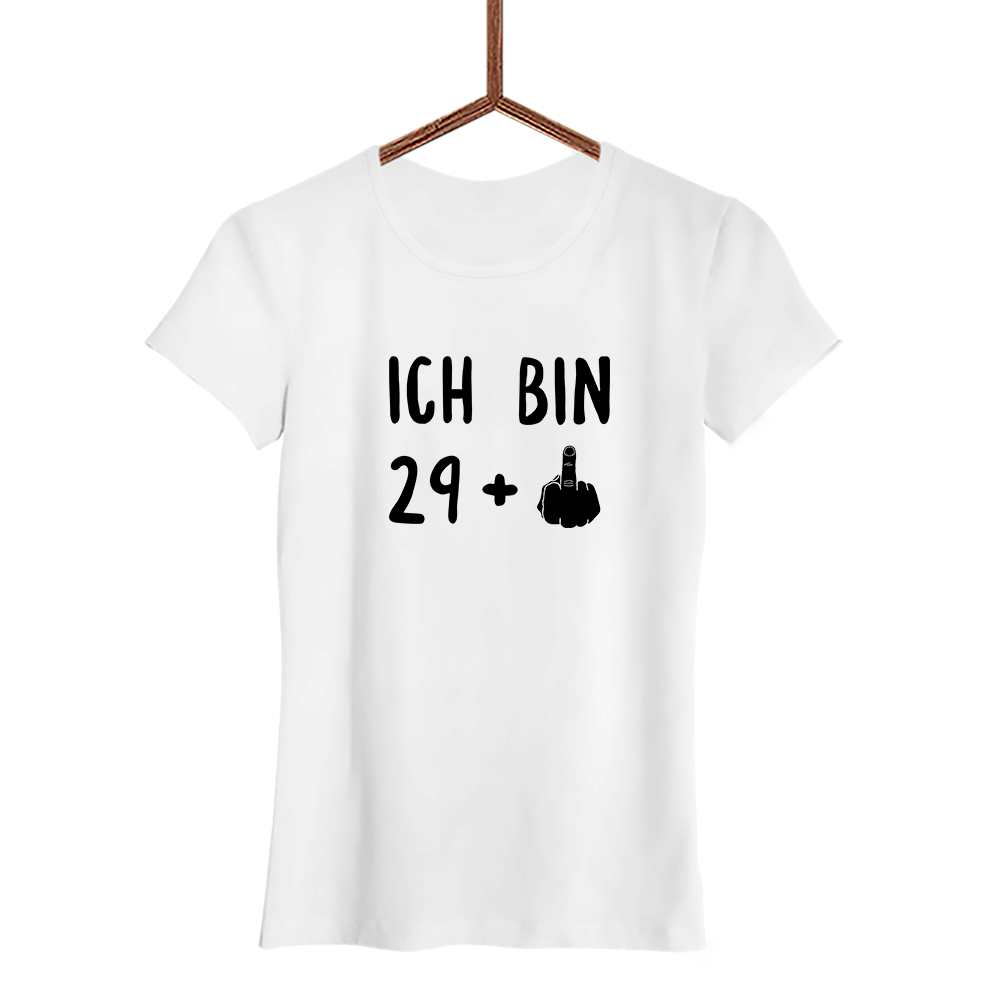 Damen T-Shirt Ich bin 29+ - Schwarzer - Kaffee
